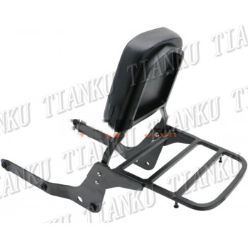 New Motorcycle Backrest Sissy Bar Luggage Rack For Honda Shadow VT750  2004-2012 Aero  VT750C 04 05 06 07 08 09 2010-2012