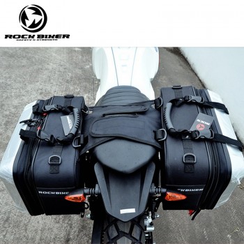 ROCK BIKER locomotive side package Hard shell waterproof large-capacity side package travel Motorcycle riding bag