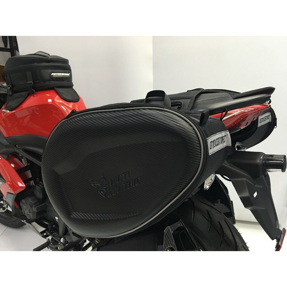 motorcycle saddle bag riding bag motorcycle general side bag back cover can be put helmet
