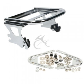 Motorcycle Two-up Tour Pak Pack Luggage Rack With Docking Hardware For Harley Touring Road King Road Electra Glide 1997-2008