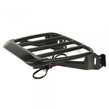Motorcycle Two-Up Luggage Rack with LED Light For Harley Sportster XL 883 1200 2004-2018 Dyna Street Bob SuperLow 2006-2017