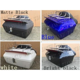 New Trunk Tail Box Luggage Backrest With Brake light For Motorcycle Street Bike Dual Sport Bike Chopper Custom Cruisers Bike ATV