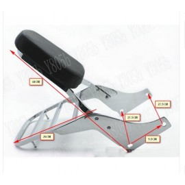 Backrest Sissy Bar Luggage Rack For Honda Shadow VT 1100 All Year
