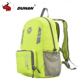 DUHAN Motorcycle Bag 17L Men Women Foldable Moto Bag Motorcycle Helmet Bag Reflective Leisure Travel Backpack Moto Backpack