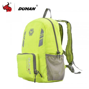 DUHAN Motorcycle Bag 17L Men Women Foldable Moto Bag Motorcycle Helmet Bag Reflective Leisure Travel Backpack Moto Backpack