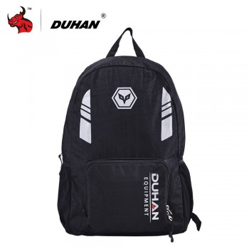 DUHAN Motorcycle Bag 17L Men Women Foldable Moto Bag Motorcycle Helmet Bag Reflective Leisure Travel Backpack Moto Backpack