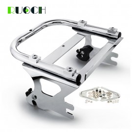 Motorcycle Detachable Rear Two Up Tour Pak Pack Luggage Rack for Harley Touring Road King FLHT FLHX FLTR 1997-2008