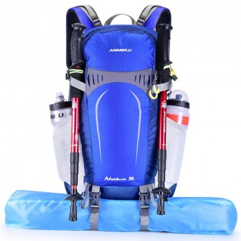 ANMEILU 30L Climbing Backpack Rucksack Cycling Backpack Unisex Outdoor Sports Bag Waterproof Backpack with Rain Cover for Travel