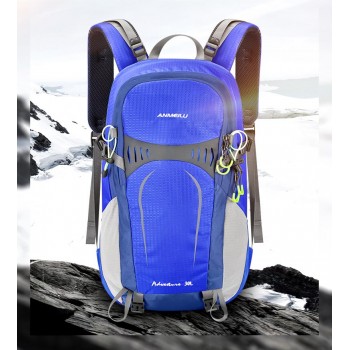 ANMEILU 30L Climbing Backpack Rucksack Cycling Backpack Unisex Outdoor Sports Bag Waterproof Backpack with Rain Cover for Travel