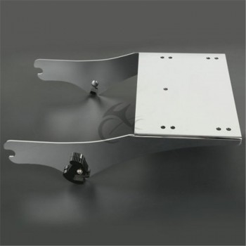 Chrome Luggage Trunk Mount Tour Pak W/ Latches For Harley Razor Chop King 97-08 FLHR FLHT FLHX Motorcycle