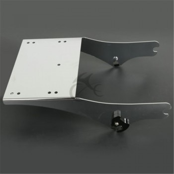Chrome Luggage Trunk Mount Tour Pak W/ Latches For Harley Razor Chop King 97-08 FLHR FLHT FLHX Motorcycle