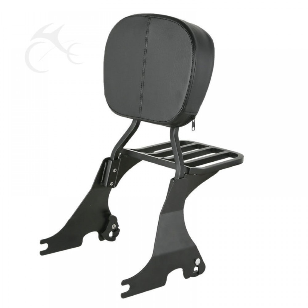 Sissy Bar Backrest w/ Luggage Rack For Harley Sportster XL Iron883 72 48 04-17 1200C Custom Super Low  Motorcycle
