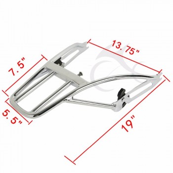 Chrome Two-Up Luggage Rack For Harley Davidson Street XG 500 XG 750 2015-2017