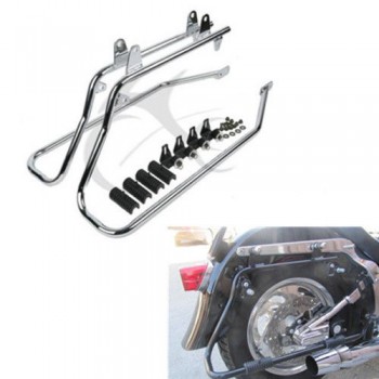 Saddlebag Saddle Bag Conversion Brackets with Hardware For Harley Davidson Heritage Springer FLSTS EFI Softail Fatboy 1984-2013