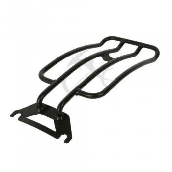 Black Solo seat Luggage Rack For Harley 97-05 Electra Glide FLHT FLHR Road King