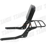 Black Motorcycle Backrest Sissy Bar Luggage Rack For Honda Shadow VT 750 2004 2005 2006 2007 2008 2009 2010 2011 2012