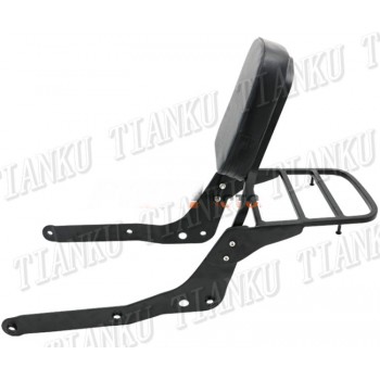 Black Motorcycle Backrest Sissy Bar Luggage Rack For Honda Shadow VT 750 2004 2005 2006 2007 2008 2009 2010 2011 2012