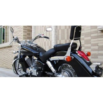 Black Motorcycle Backrest Sissy Bar Luggage Rack For Honda Shadow VT 750 2004 2005 2006 2007 2008 2009 2010 2011 2012