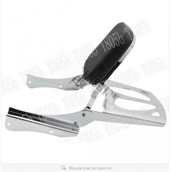 Motorcycle Backrest Sissy Bar Luggage Rack For Honda Shadow Spirit Black Widow VT 750 2001-2003