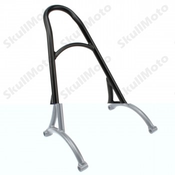 Burly Black Chrome Short Sissy Bar Backrest For Harley Sportster Iron 1200 883 XL 2004-2016