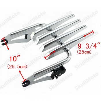 Motorcycle Stealth Detachables Two-Up Luggage Rack For Harley Electra Street Glide 2009 2010 2011 2012 2013 2014 2015 2016-UP