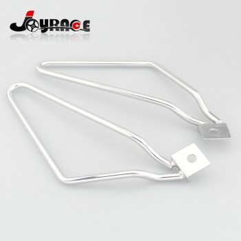 Saddle Bag Support Bars Mount Bracket For Harley Sportster XL Dyna Fat Bob FXDF