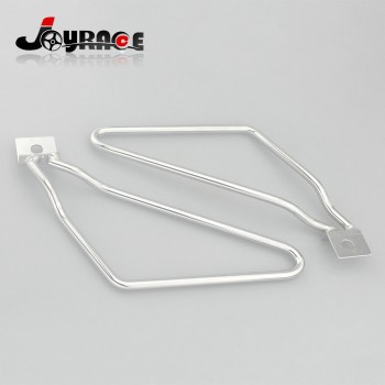 Saddle Bag Support Bars Mount Bracket For Harley Sportster XL Dyna Fat Bob FXDF