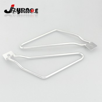 Saddle Bag Support Bars Mount Bracket For Harley Sportster XL Dyna Fat Bob FXDF