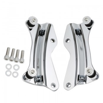 Chrome Black 4 Point Docking Hardware Kit For Harley Road King Street Glide 2014-2018 16 17 Road King Ultra Motorcycle