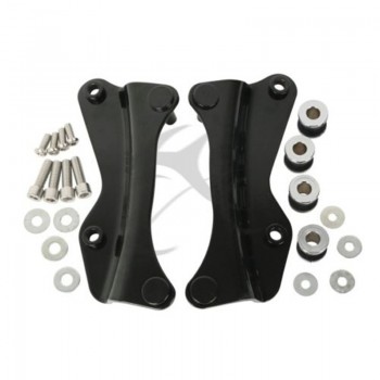 Chrome Black 4 Point Docking Hardware Kit For Harley Road King Street Glide 2014-2018 16 17 Road King Ultra Motorcycle