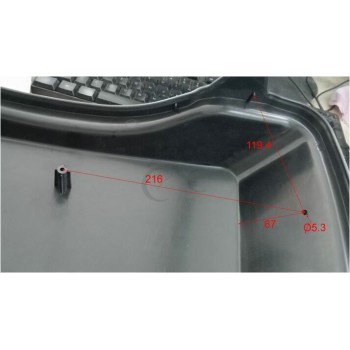 Saddlebag Lid Rack Top Rail W/ Light For Harley Touring Ultra Street Electra Glide 94-13