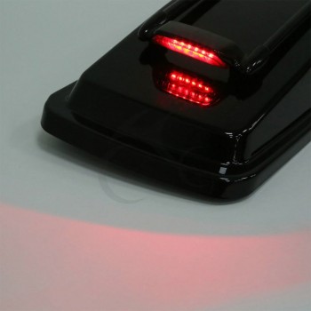 Saddlebag Lid Rack Top Rail W/ Light For Harley Touring Ultra Street Electra Glide 94-13