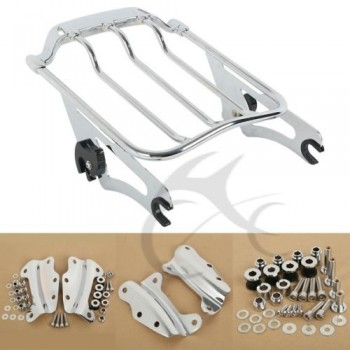 Motorcycle Air Wing 4 Docking Hardware Kit Luggage Rack For Harley Touring Road King 09-13