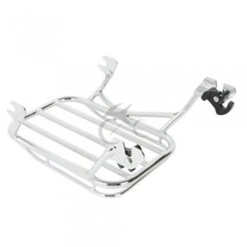 Motorcycle Detachable Luggage Rack + Docking Hardware Kit For Harley Touring Models Road King Electra Street Glide FLTR 96-08