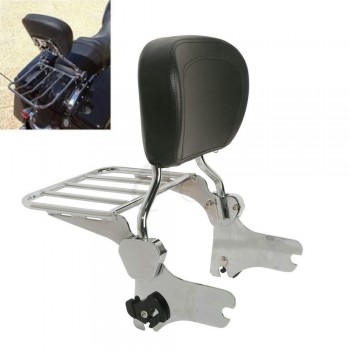 Motorcycle Backrest Sissy Bar Luggage Rack For Harley Road King Electra Street Glide Standard Classic Road Glide FLHX Carrier