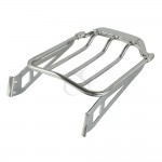 Chrome Air Wing Two-Up Luggage Rack For Harley Softail 2006-2017 Fat Boy FLSTF