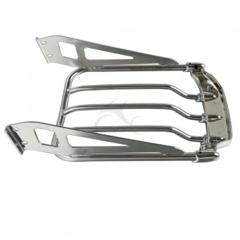 Chrome Air Wing Two-Up Luggage Rack For Harley Softail 2006-2017 Fat Boy FLSTF