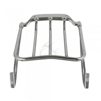Chrome Air Wing Two-Up Luggage Rack For Harley Softail 2006-2017 Fat Boy FLSTF