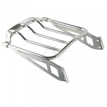 Chrome Air Wing Two-Up Luggage Rack For Harley Softail 2006-2017 Fat Boy FLSTF