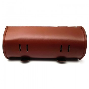 Motorycle Brown PU Leather Tool Bag Saddlebag For Honda Harley Kawasaki Yamaha Suzuki Touring Cruiser Chopper Bobber