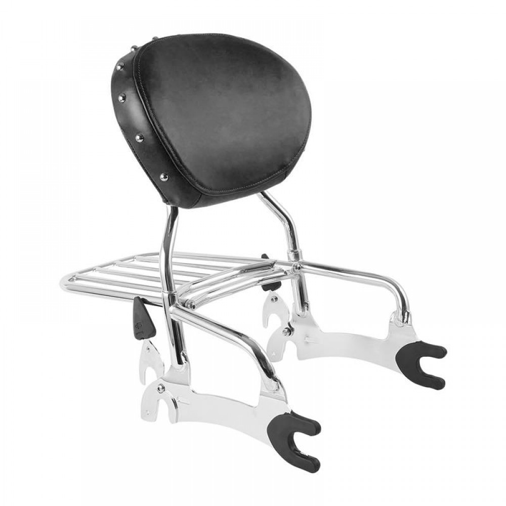 Motorcycle 12 Backrest Sissy Bar W/ Luggage Rack For Indian Chief Classic Vintage 2014-18 Dark Horse 16-18