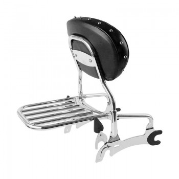 Motorcycle 12 Backrest Sissy Bar W/ Luggage Rack For Indian Chief Classic Vintage 2014-18 Dark Horse 16-18