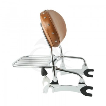 Motorcycle 12 Backrest Sissy Bar W/ Luggage Rack For Indian Chief Classic Vintage 2014-18 Dark Horse 16-18
