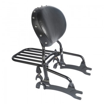 Motorcycle 12 Backrest Sissy Bar W/ Luggage Rack For Indian Chief Classic Vintage 2014-18 Dark Horse 16-18