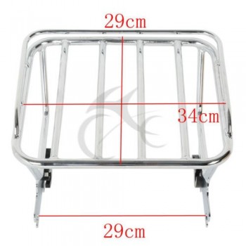 Motorcycle Two Up Detachable Luggage Rack amp; Docking Hardware For Harley Touring Road King Electra Glide FLHX FLTR FLHT 97-08