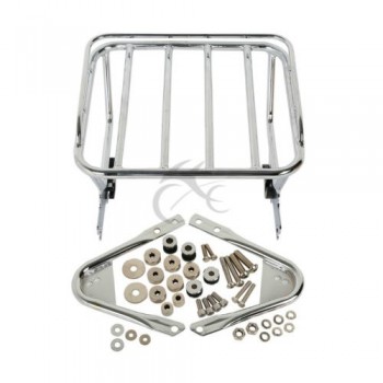 Motorcycle Two Up Detachable Luggage Rack amp; Docking Hardware For Harley Touring Road King Electra Glide FLHX FLTR FLHT 97-08