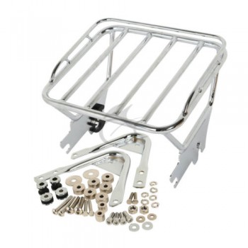 Motorcycle Two Up Detachable Luggage Rack amp; Docking Hardware For Harley Touring Road King Electra Glide FLHX FLTR FLHT 97-08