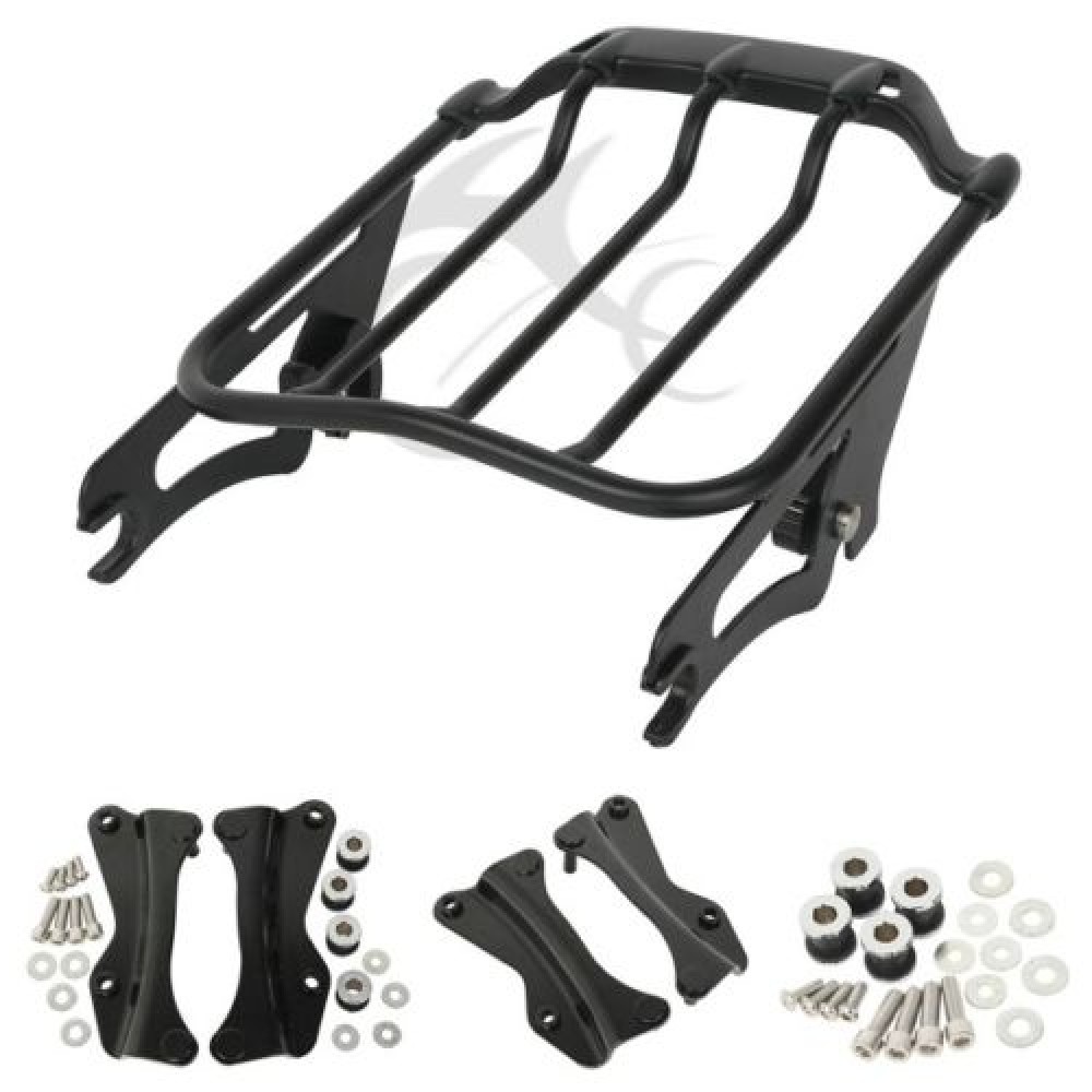 Motorcycle 4 Point Docking Kit and Air Wing Luggage Rack Detachable For Harley Touring Road King Electra Glide Standar 2014-2018