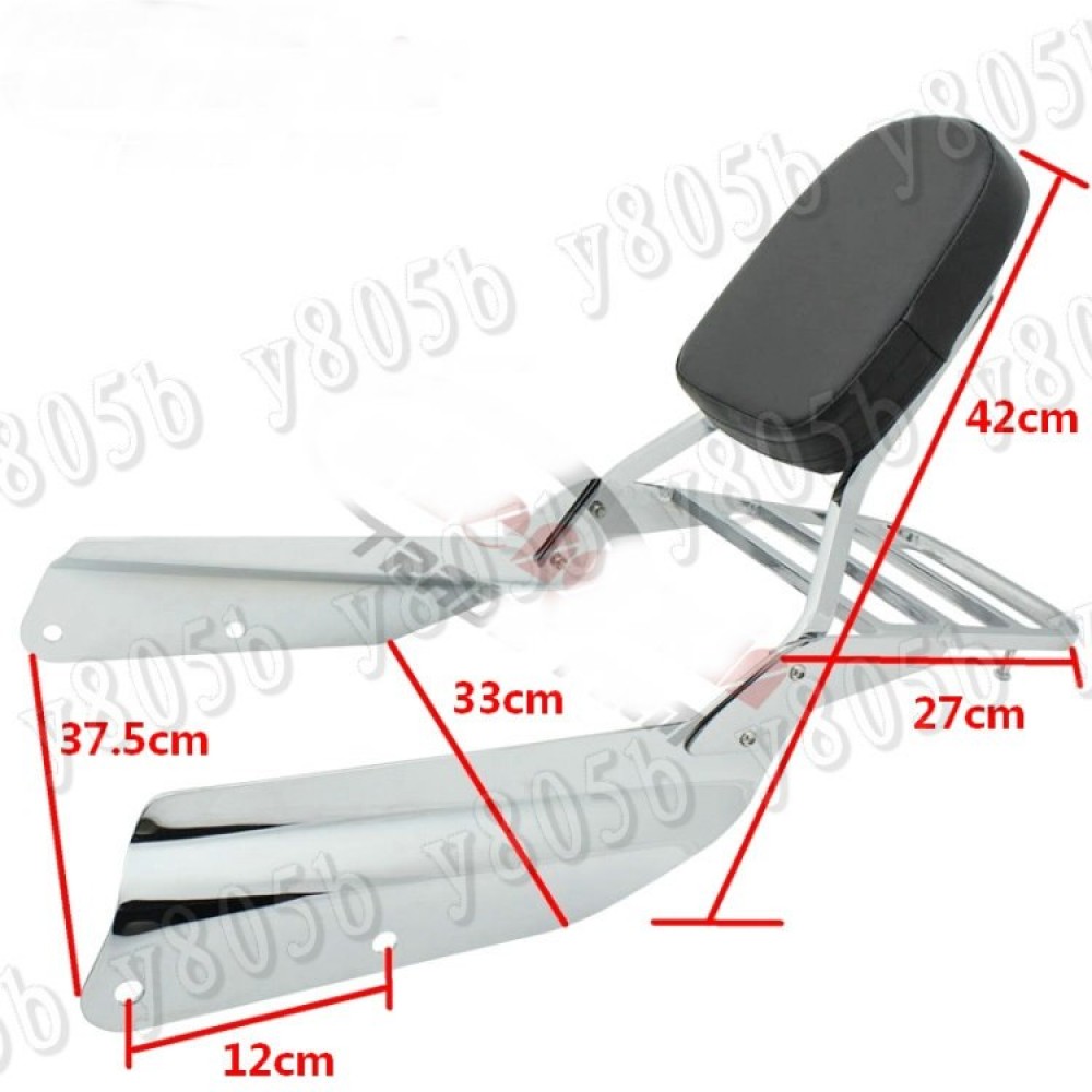 New Chrome Motorcycle Backrest Sissy Bar Luggage Rack For Honda VTX1300 VTX 1800