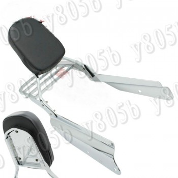 New Chrome Motorcycle Backrest Sissy Bar Luggage Rack For Honda VTX1300 VTX 1800